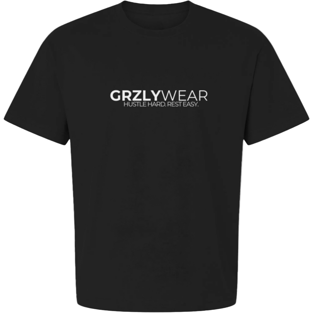 GRZLYWEAR ESSENTIAL PREMIUM TEE - White Logo