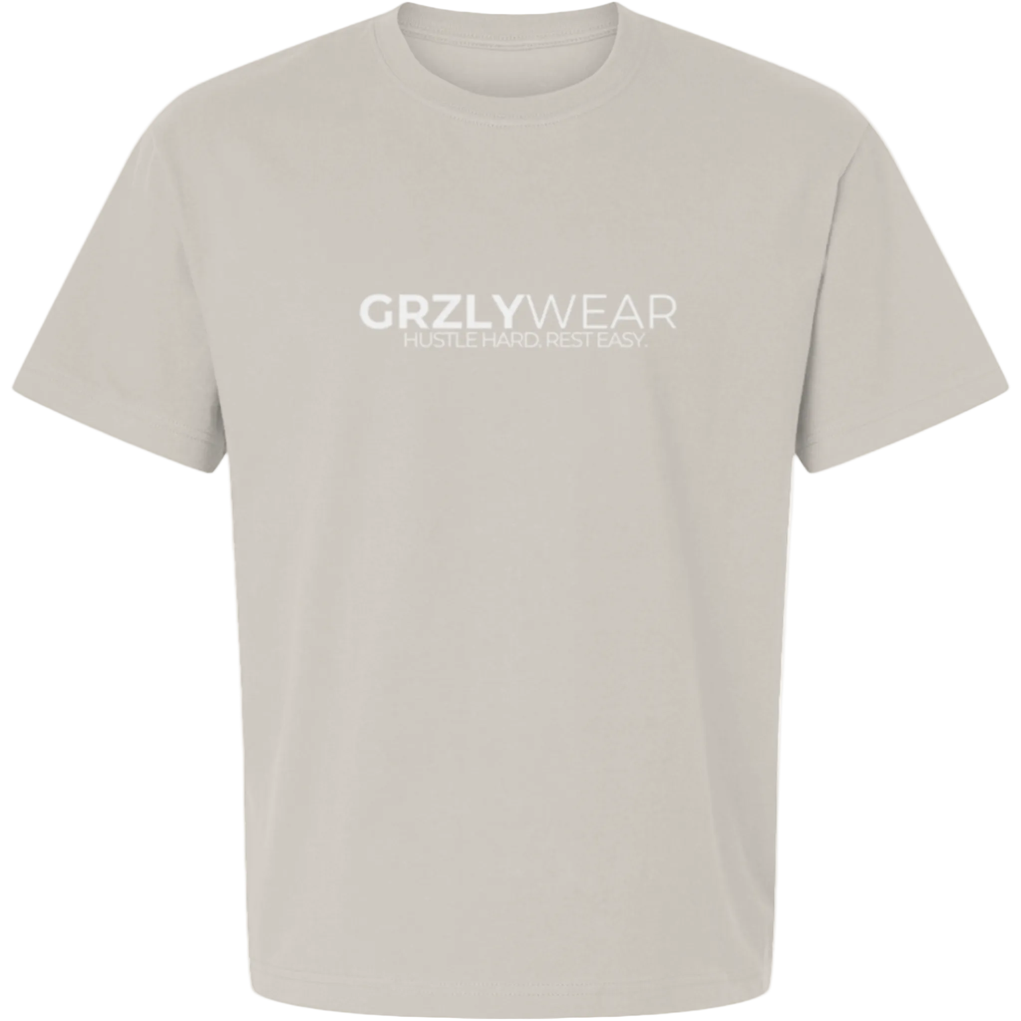 GRZLYWEAR ESSENTIAL PREMIUM TEE - White Logo