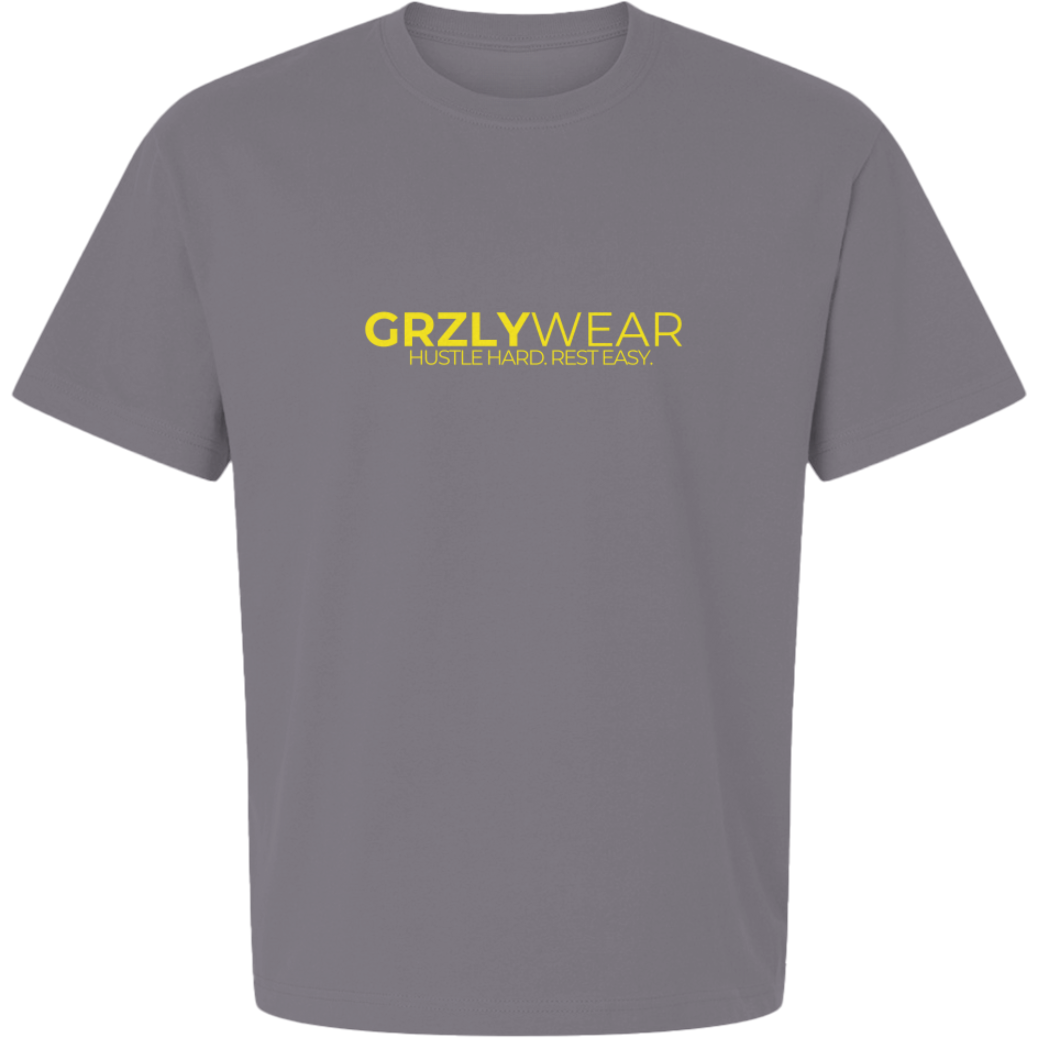 GRZLYWEAR ESSENTIAL PREMIUM TEE -Yellow Logo