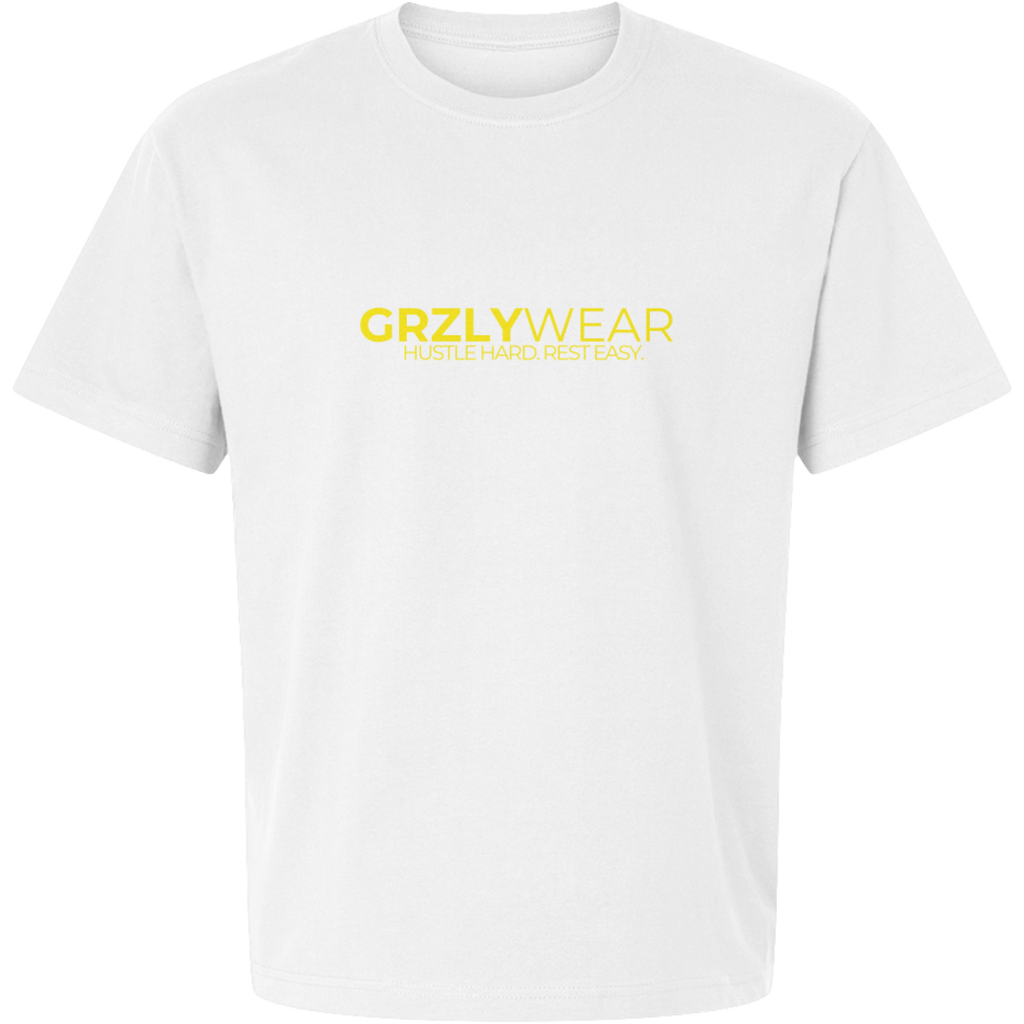 GRZLYWEAR ESSENTIAL PREMIUM TEE -Yellow Logo