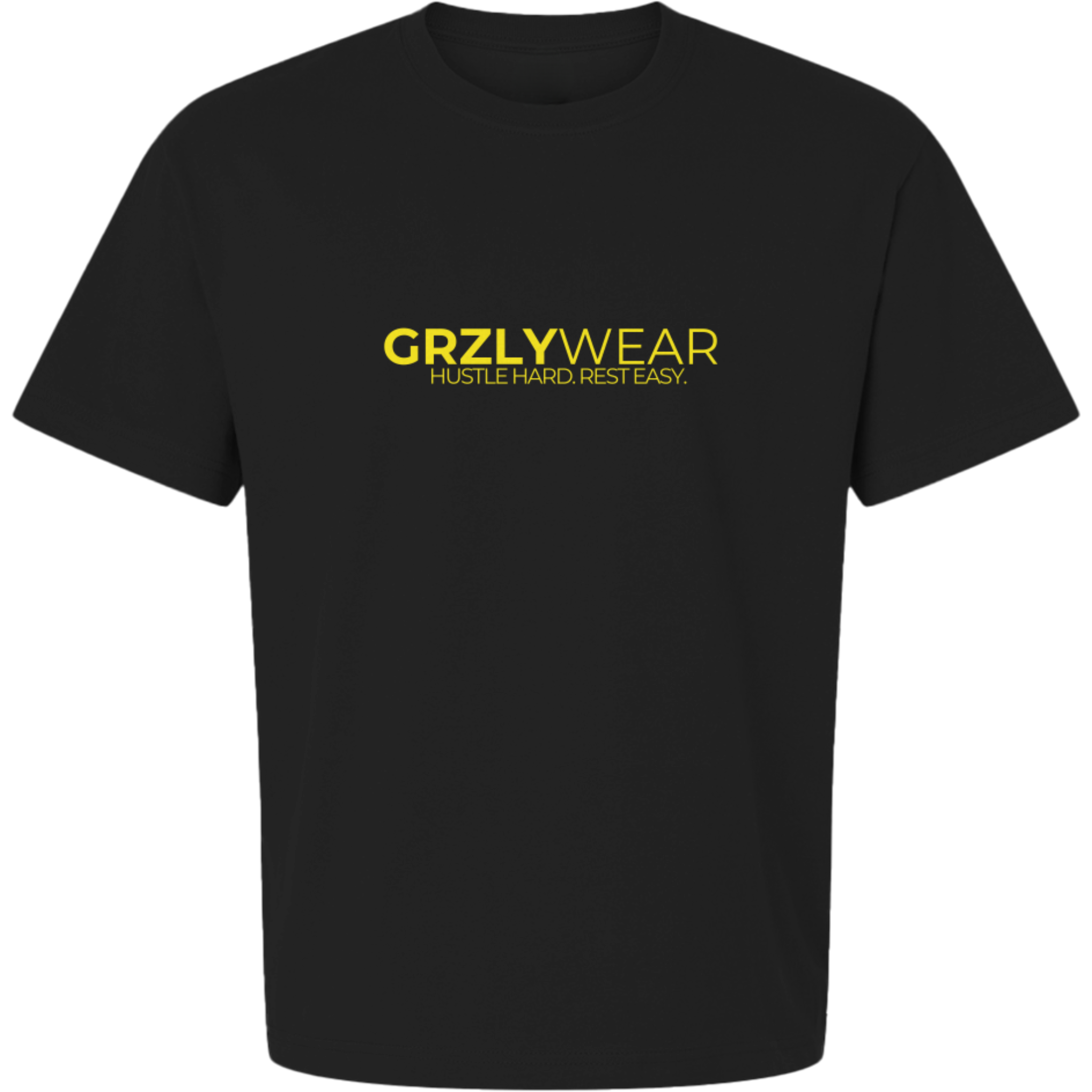 GRZLYWEAR ESSENTIAL PREMIUM TEE -Yellow Logo