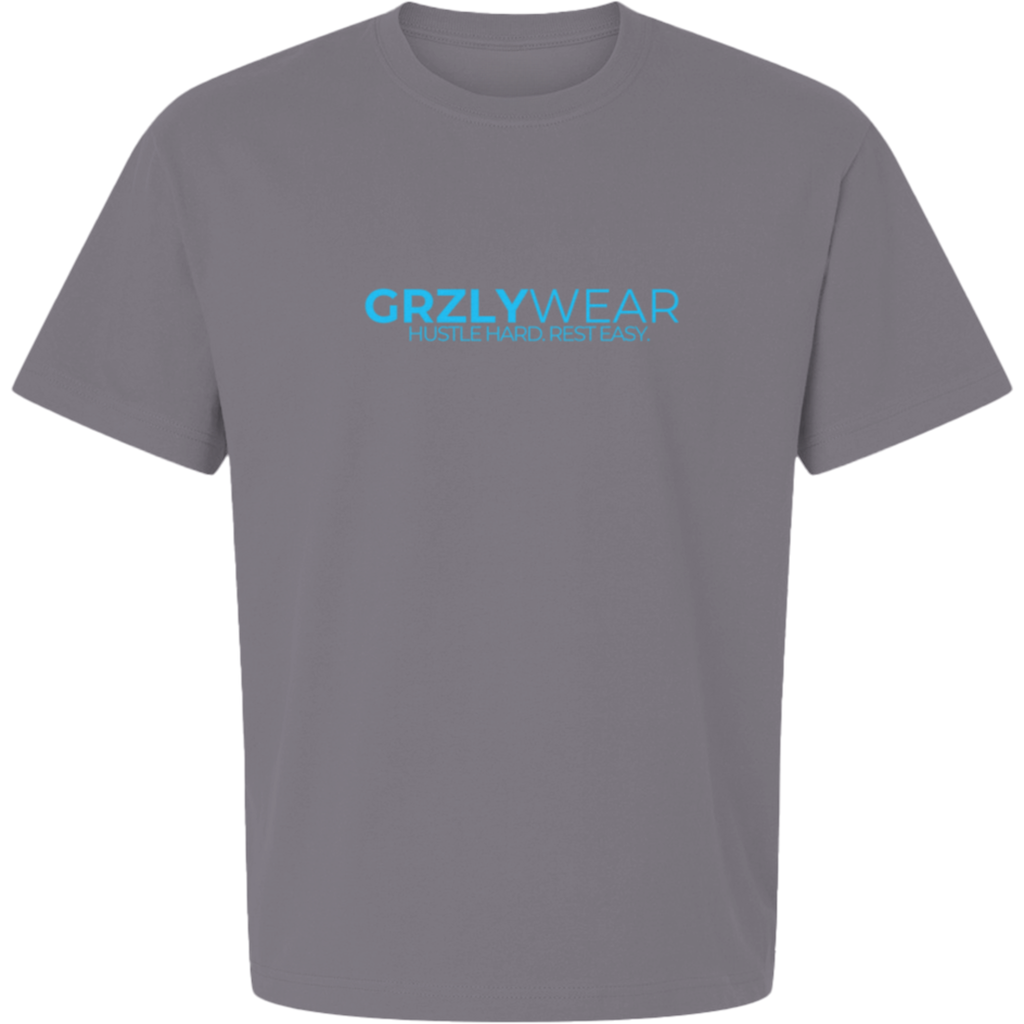 GRZLYWEAR ESSENTIAL PREMIUM TEE - Blue Logo