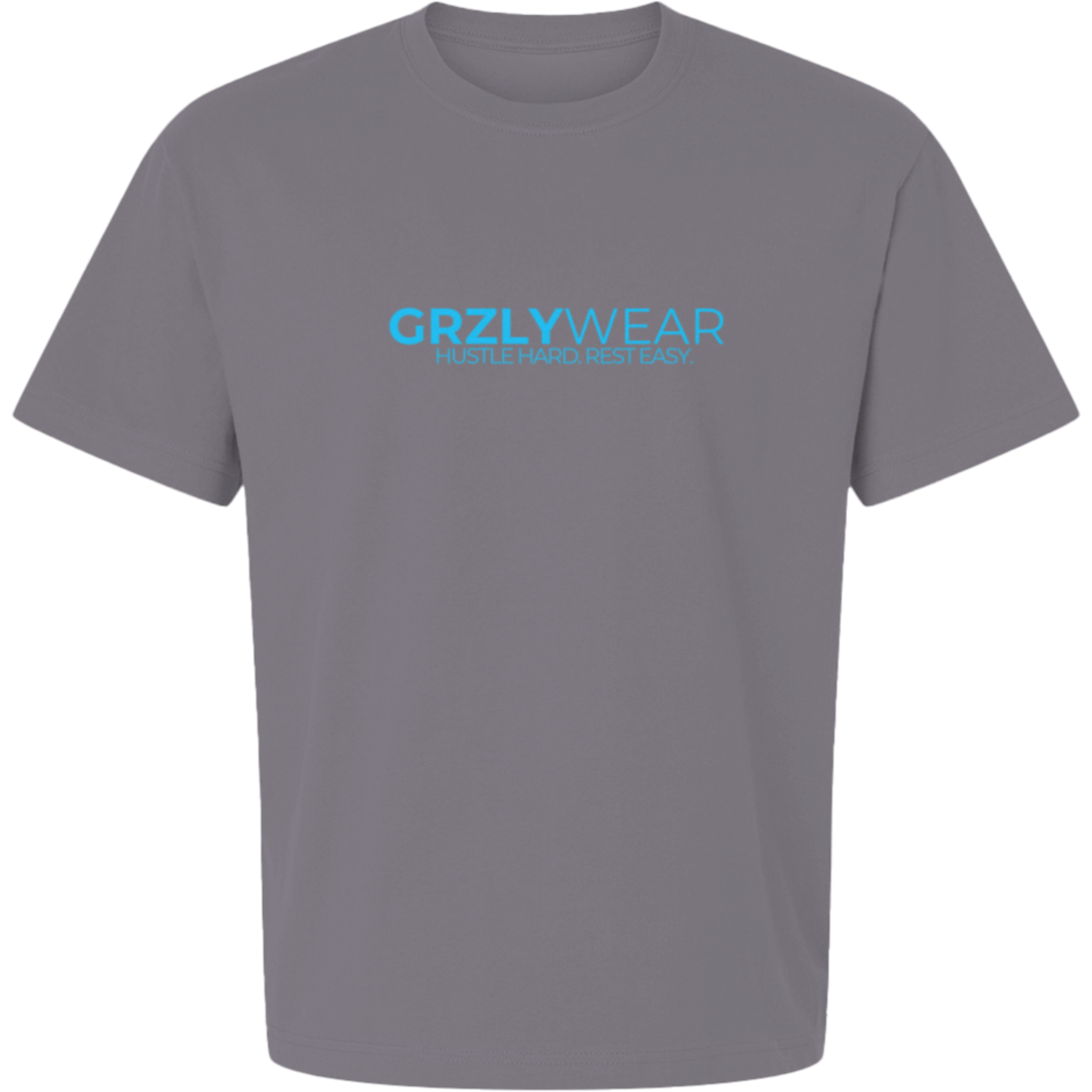 GRZLYWEAR ESSENTIAL PREMIUM TEE - Blue Logo