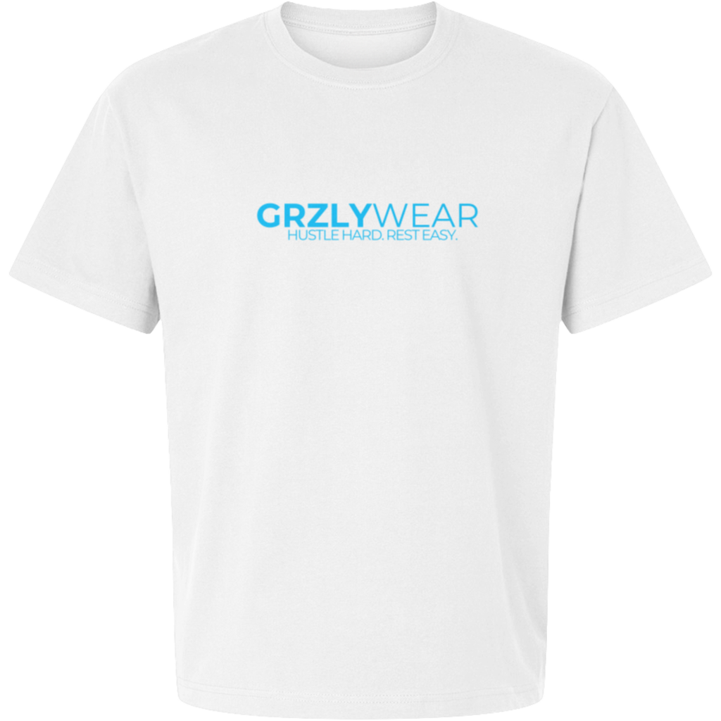 GRZLYWEAR ESSENTIAL PREMIUM TEE - Blue Logo