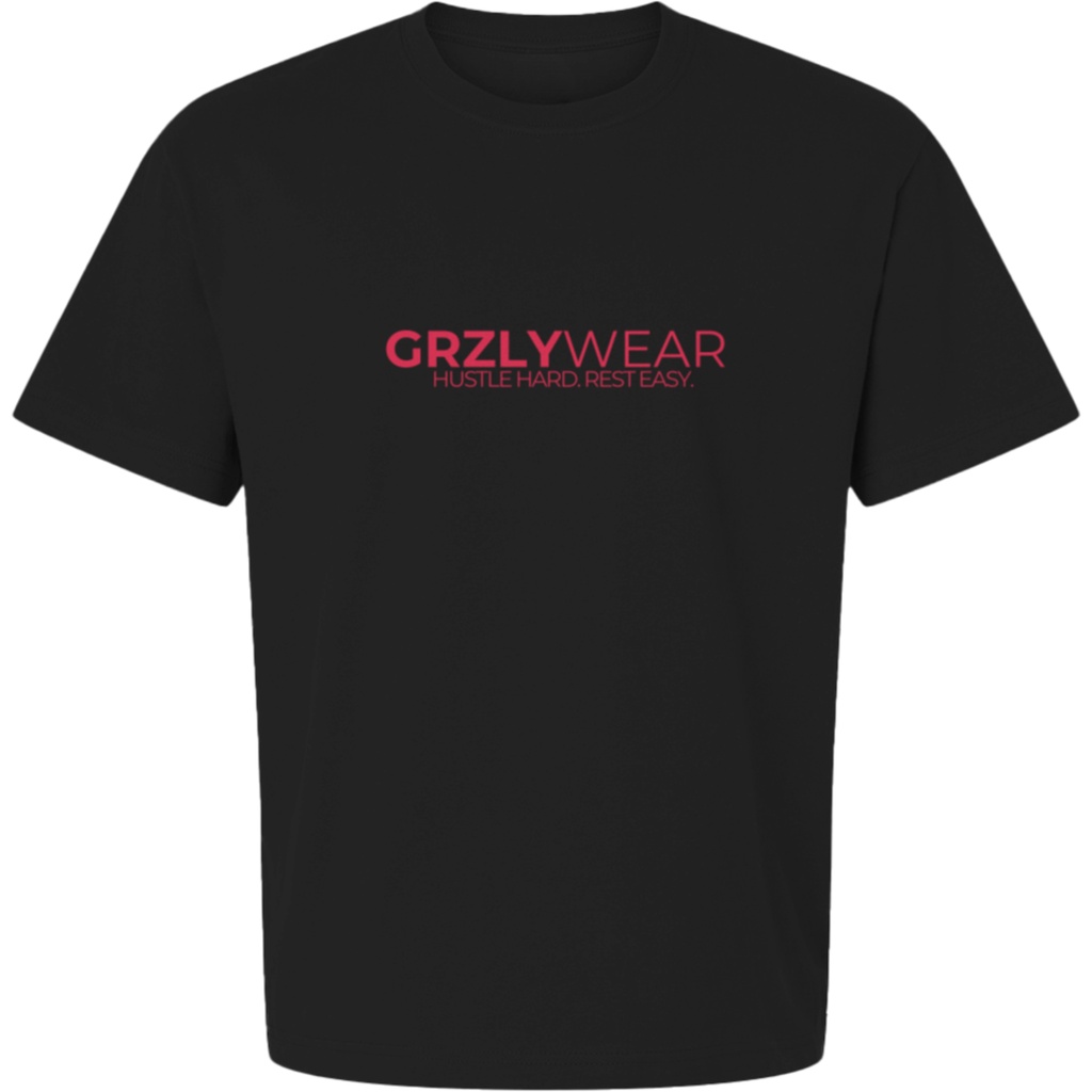 GRZLYWEAR ESSENTIAL PREMIUM TEE - Red Logo