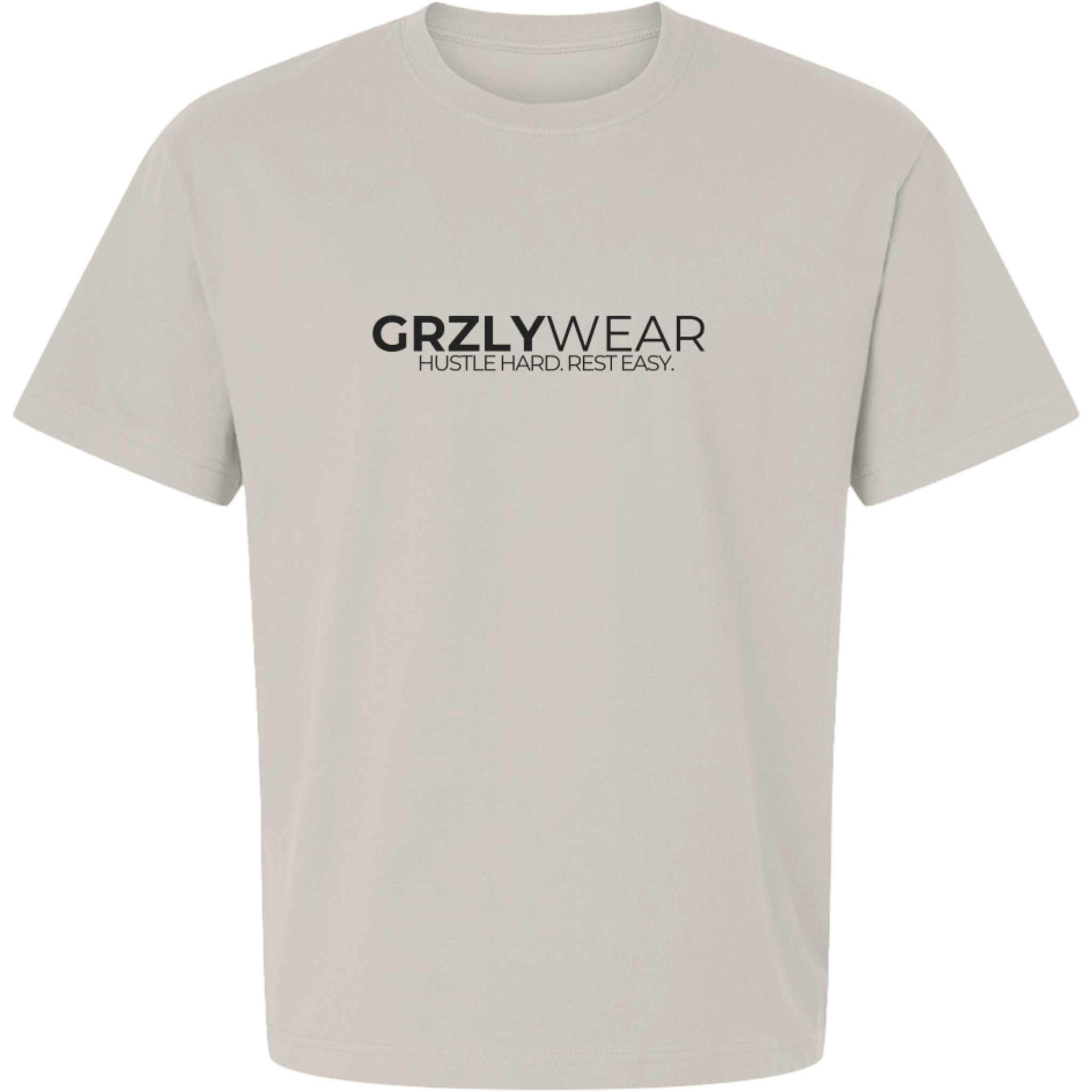 GRZLYWEAR ESSENTIAL PREMIUM TEE - Black Logo
