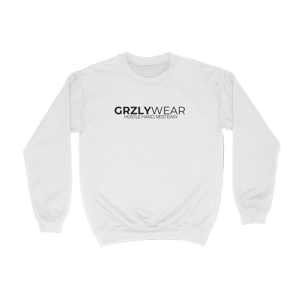 GRZLYWEAR CLASSIC CREWNECK - Black Logo