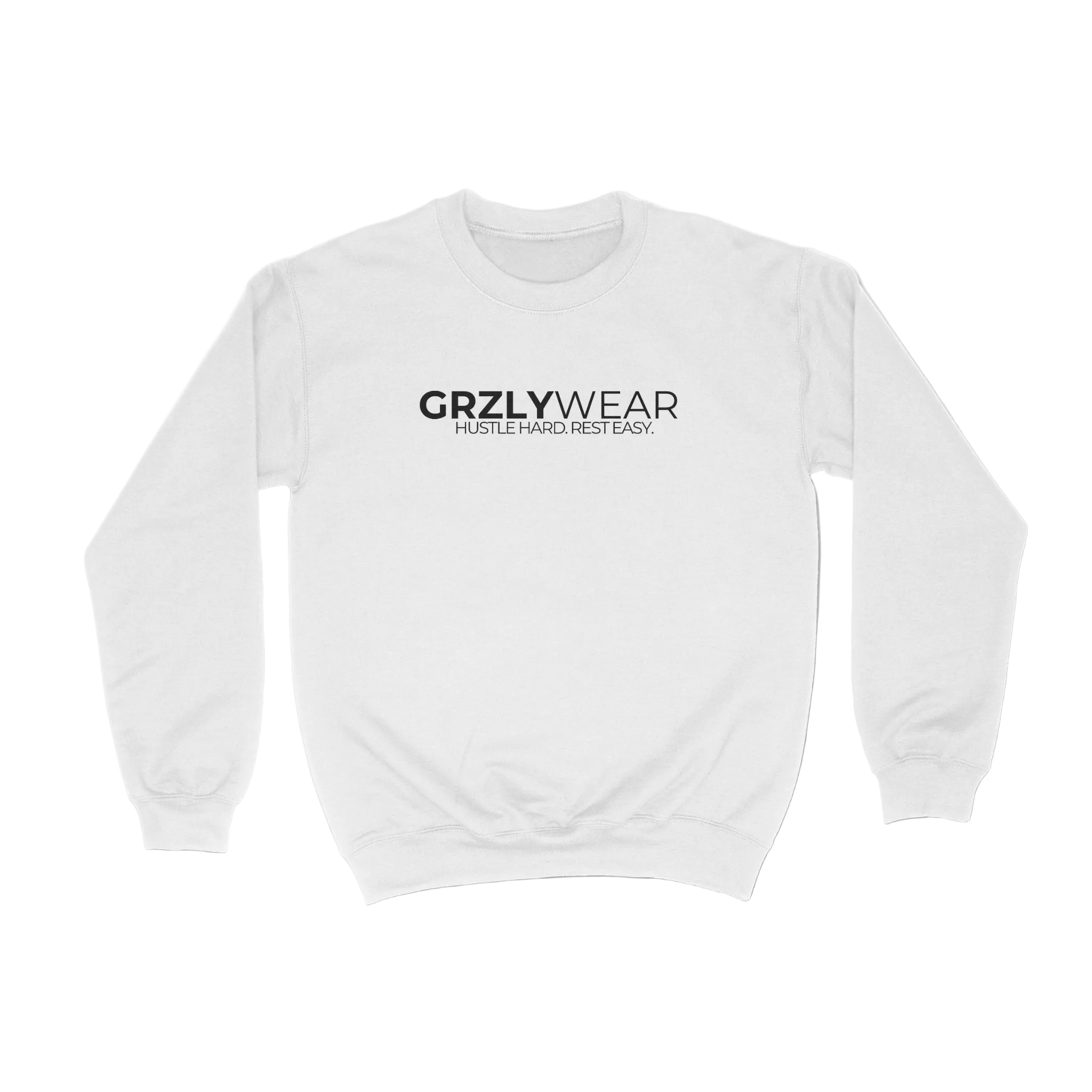 GRZLYWEAR CLASSIC CREWNECK - Black Logo
