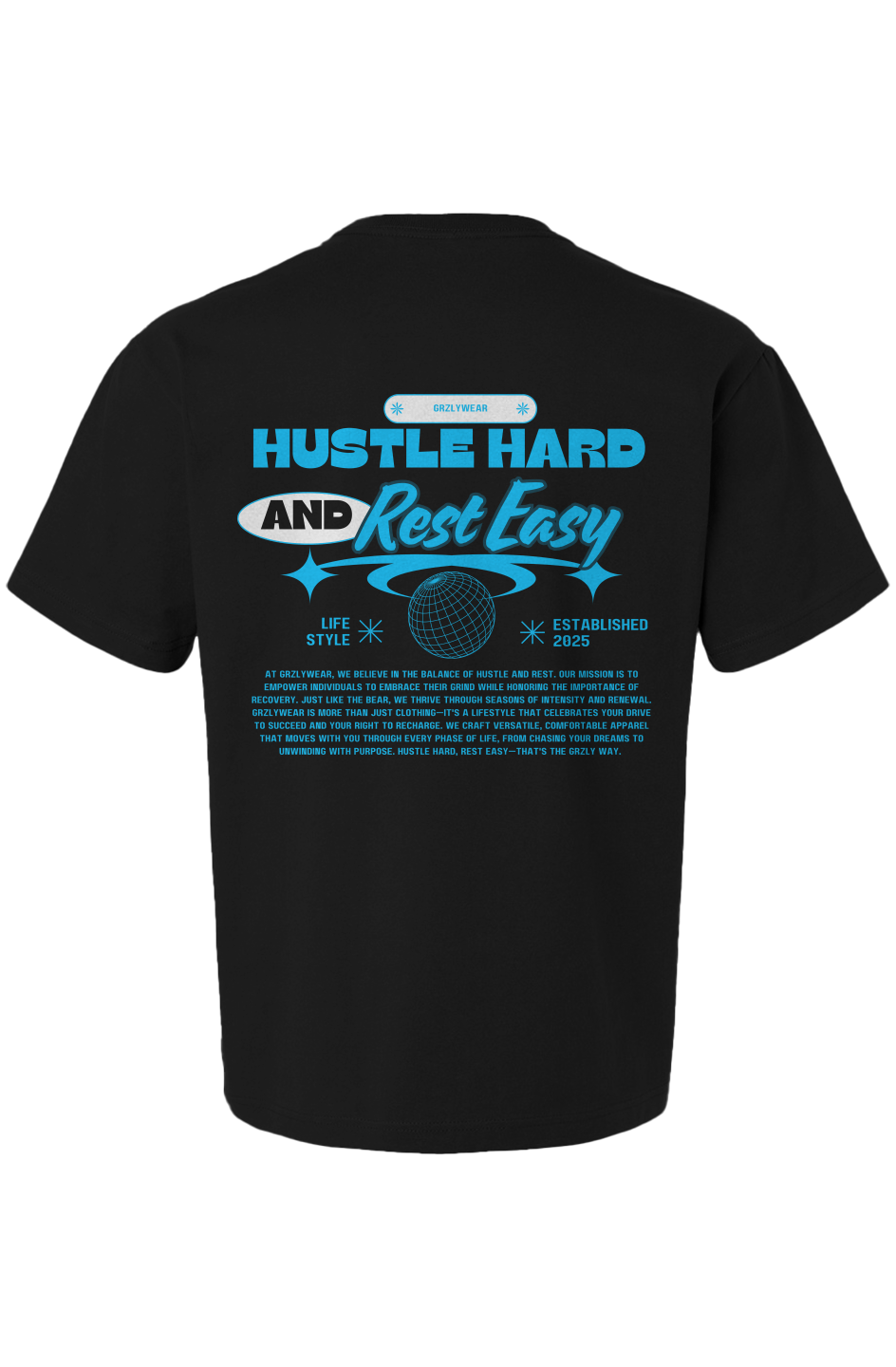 Boxy Heavy Tee- BLUE