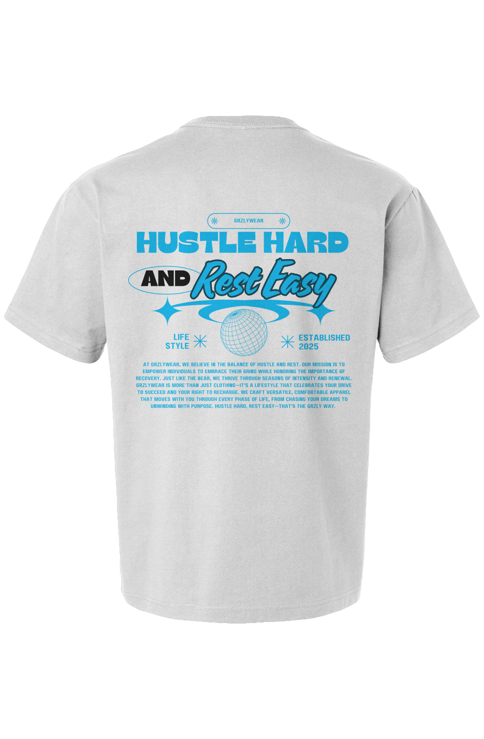 Boxy Heavy Tee- BLUE