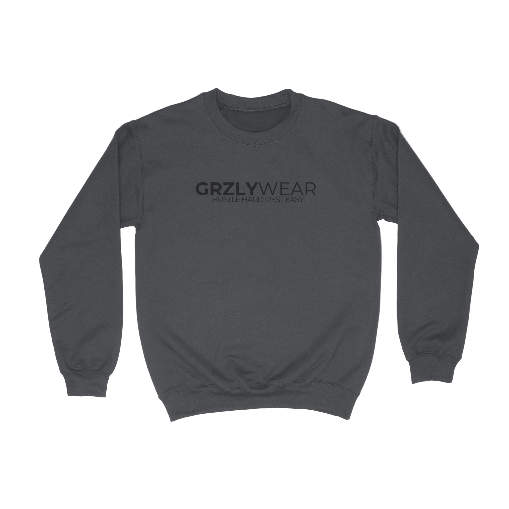 GRZLYWEAR CLASSIC CREWNECK - Black Logo