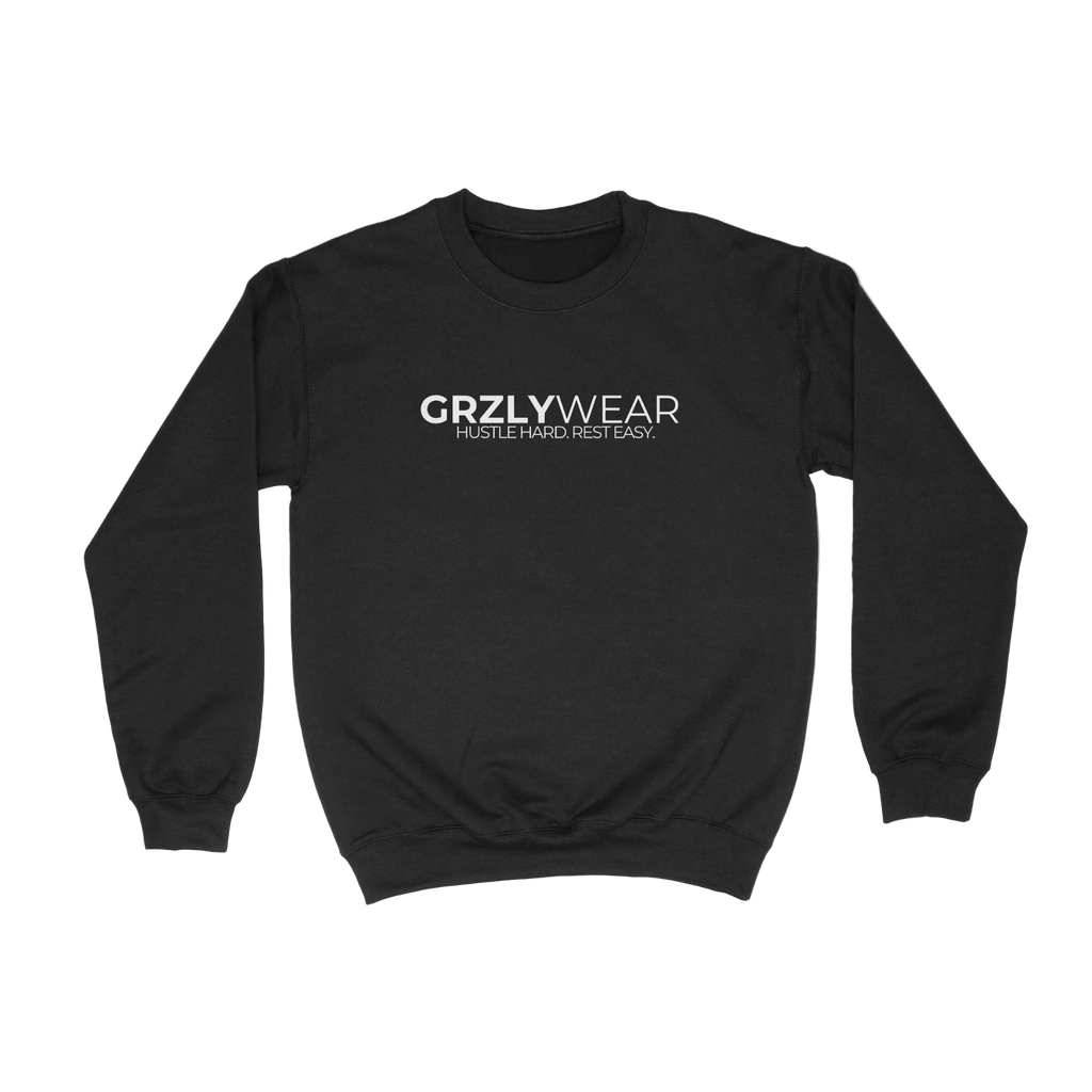 GRZLYWEAR CLASSIC CREWNECK - White Logo