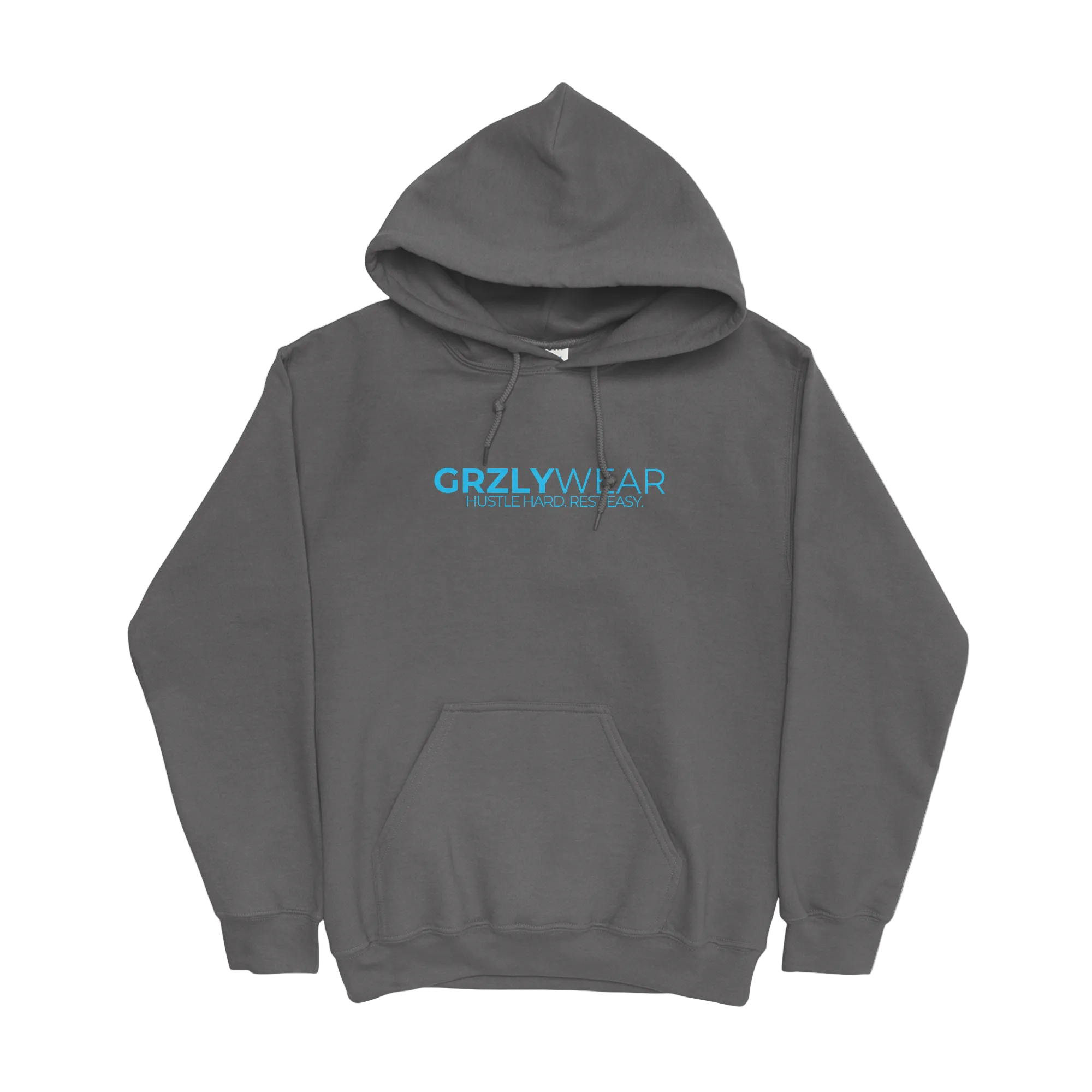 GRZLYWEAR ESSENTIAL HOODIE - Blue Logo