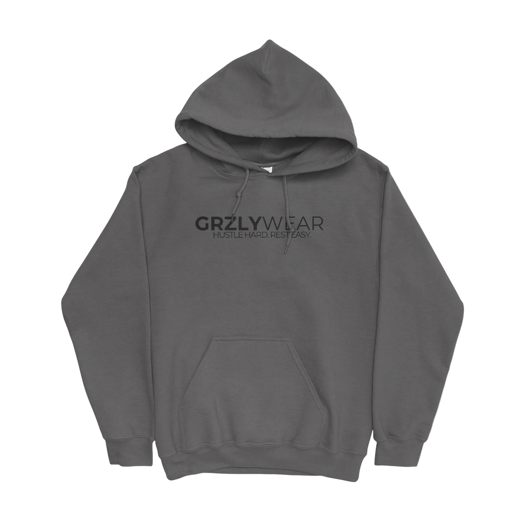GRZLYWEAR ESSENTIAL HOODIE - Black Logo
