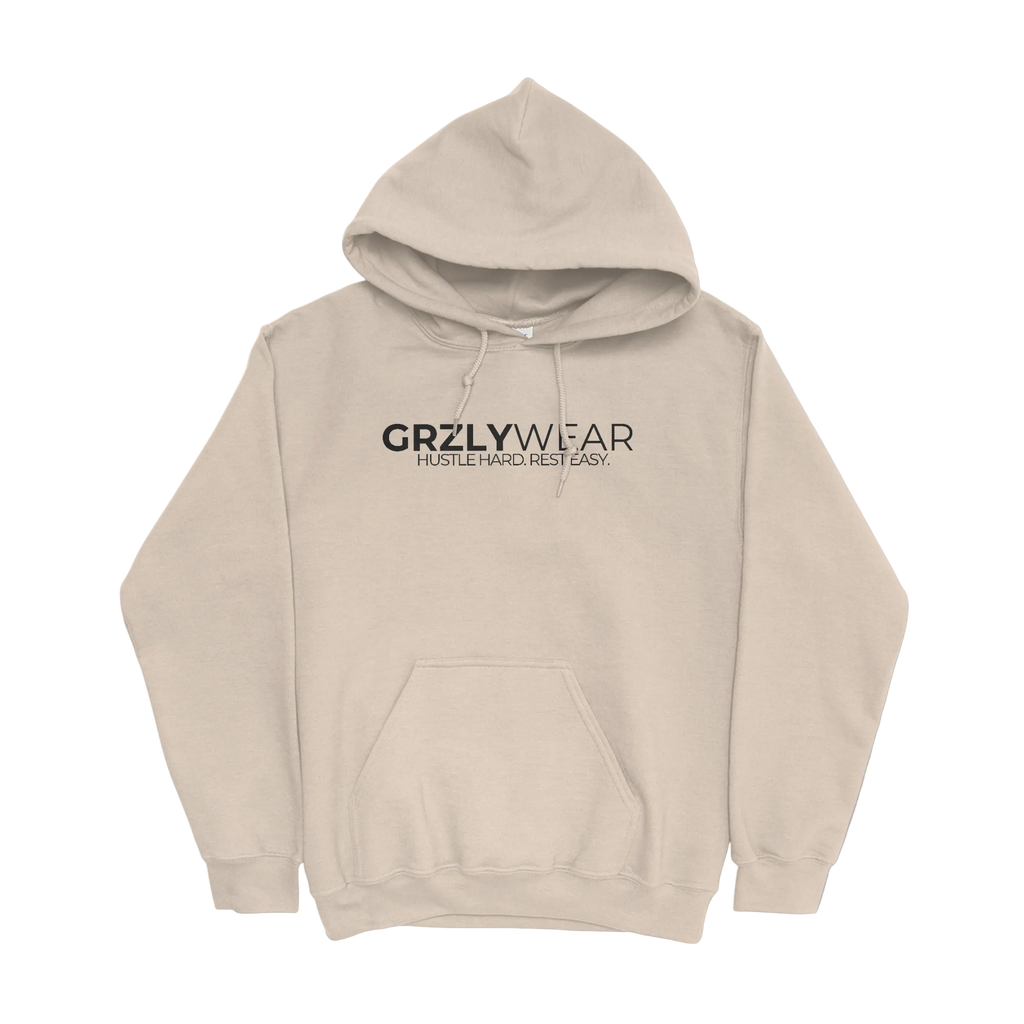 GRZLYWEAR ESSENTIAL HOODIE - Black Logo