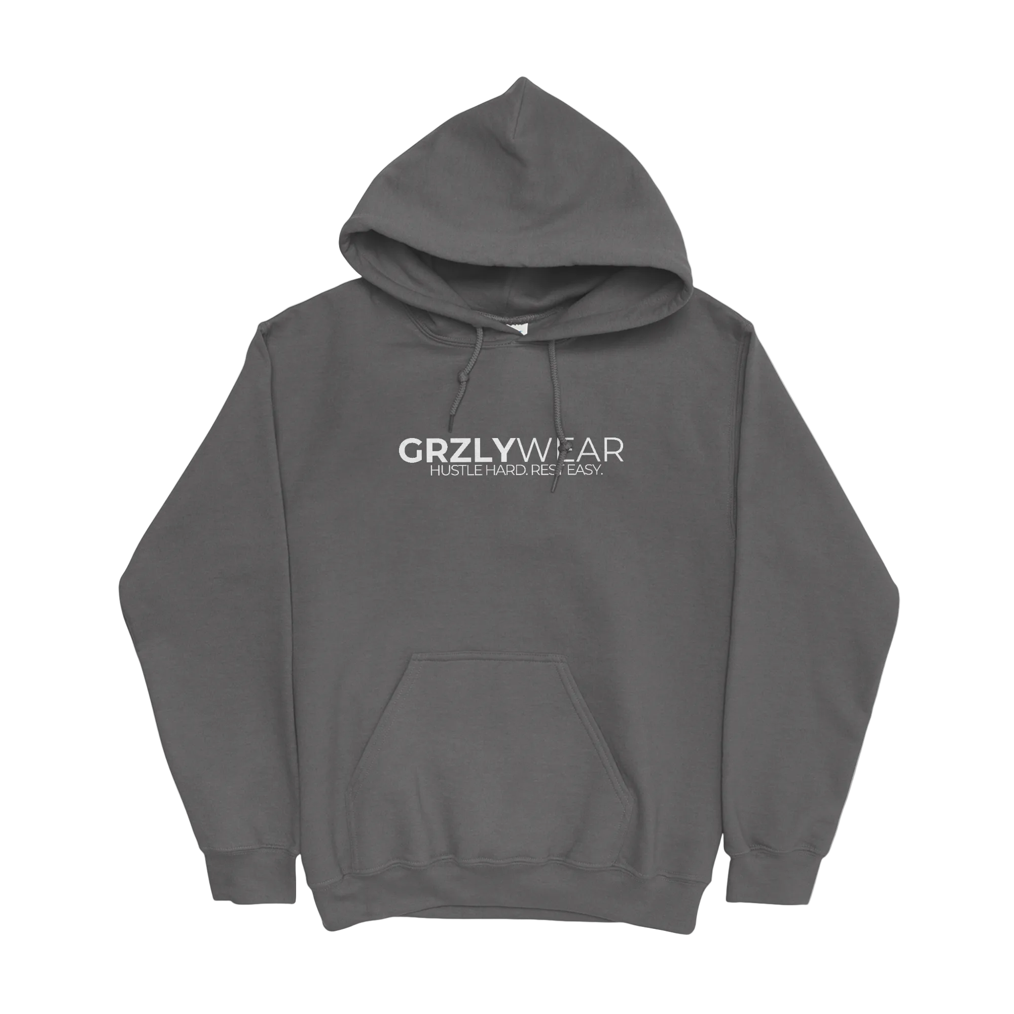 GRZLYWEAR ESSENTIAL HOODIE - White Logo