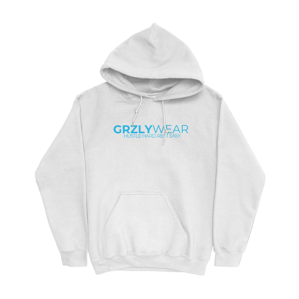 GRZLYWEAR ESSENTIAL HOODIE - Blue Logo