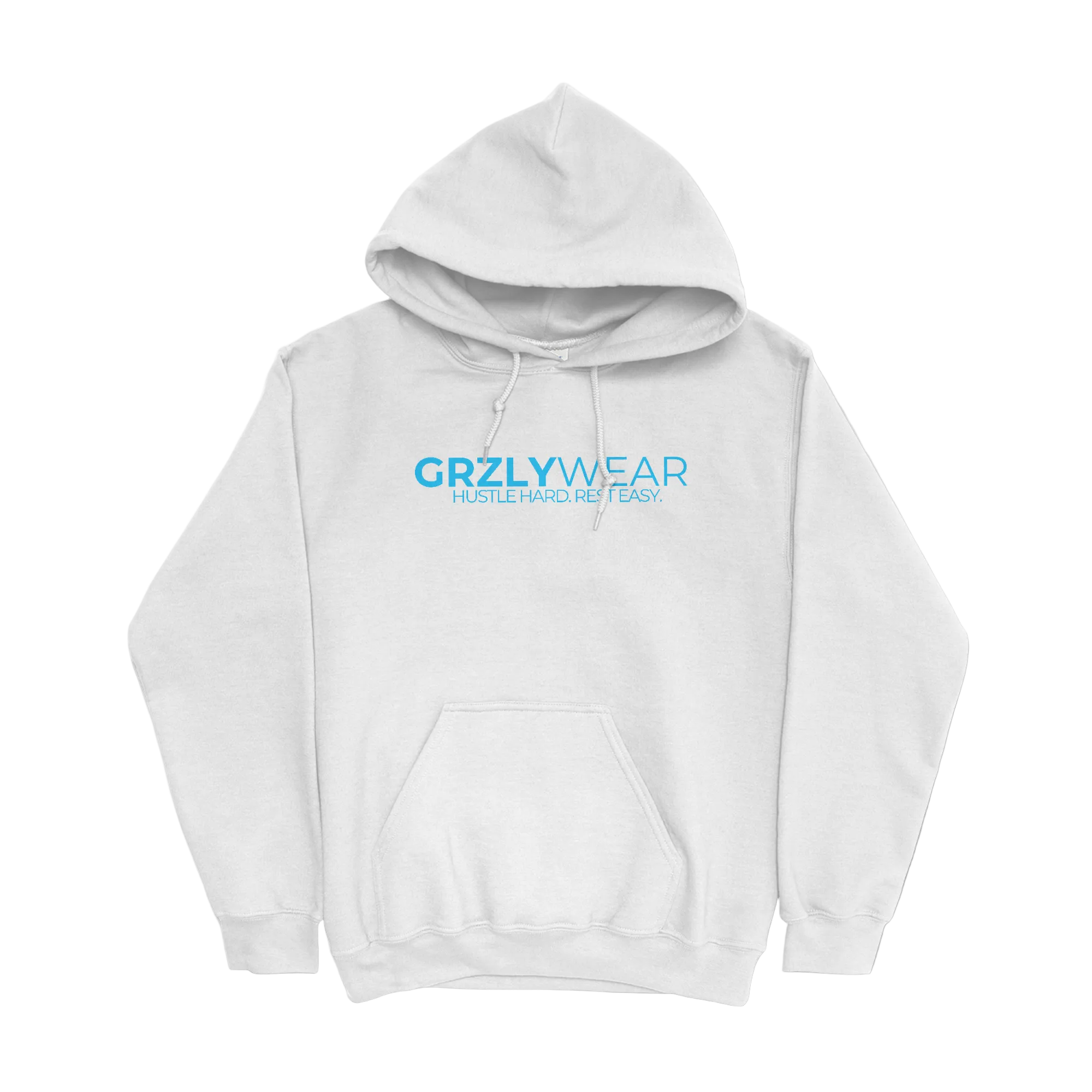 GRZLYWEAR ESSENTIAL HOODIE - Blue Logo