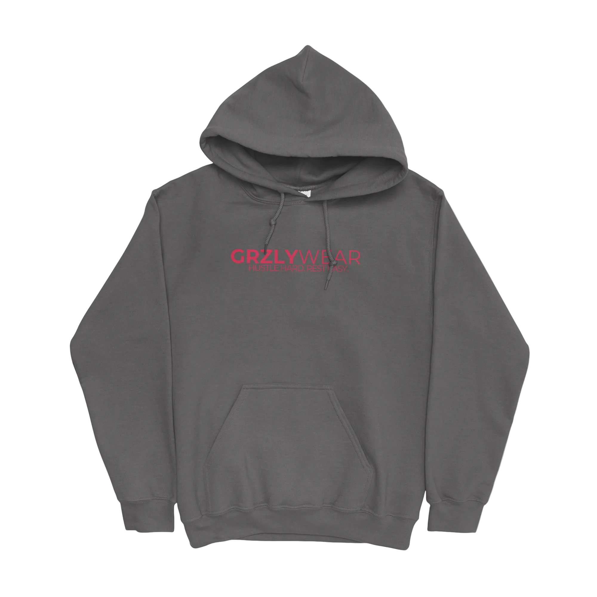 GRZLYWEAR ESSENTIAL HOODIE - Red Logo