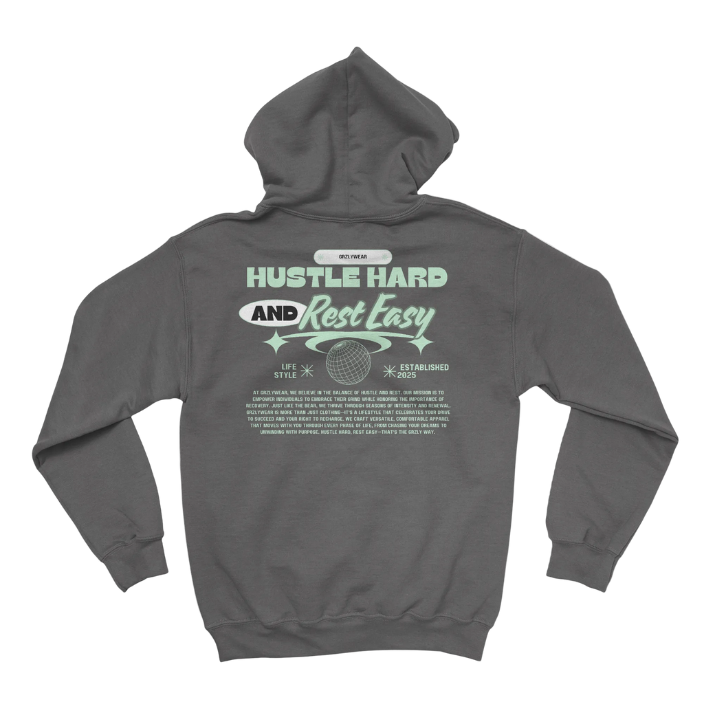 GRZLYWEAR Essential Hoodie - Green Logo
