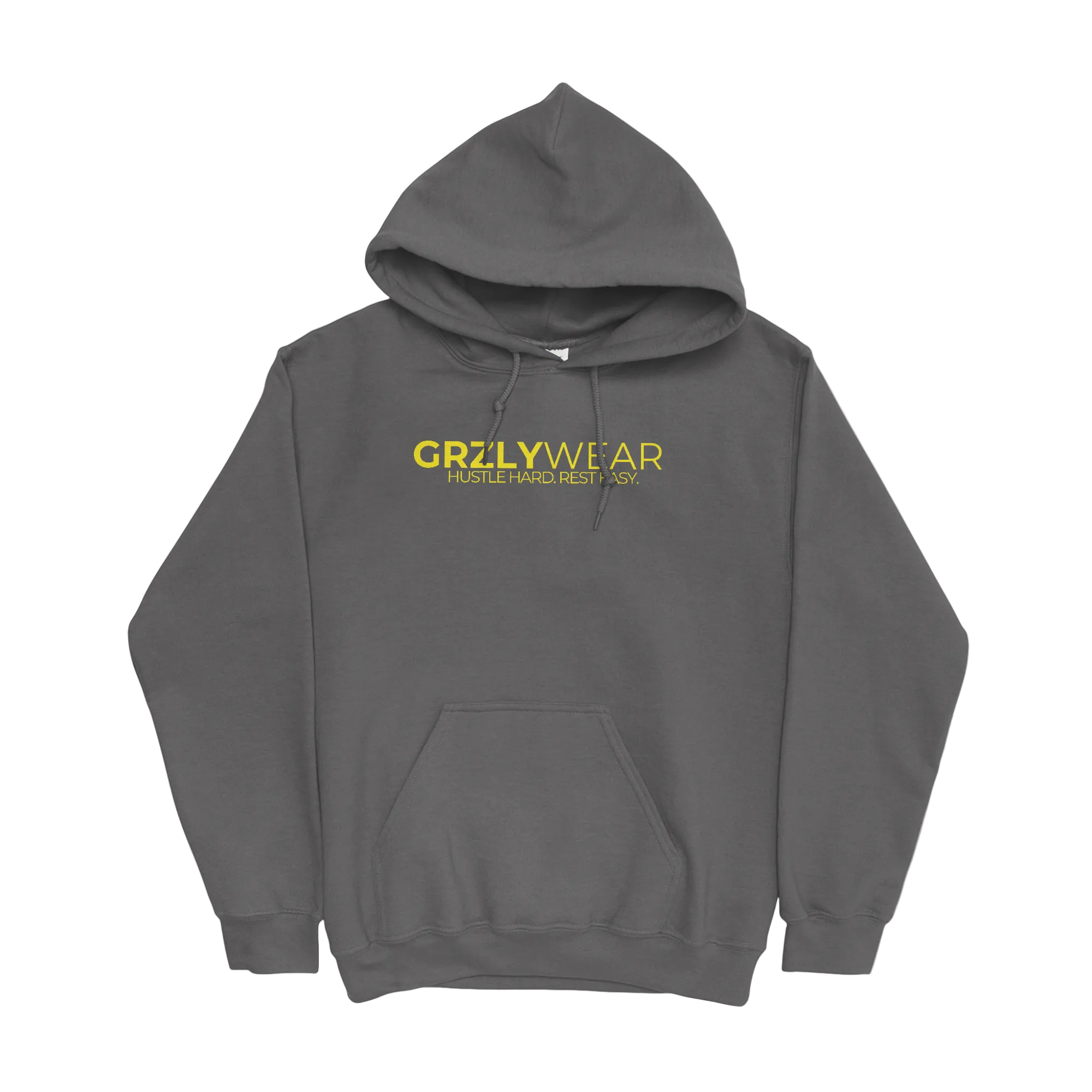GRZLYWEAR ESSENTIAL HOODIE - Yellow Logo