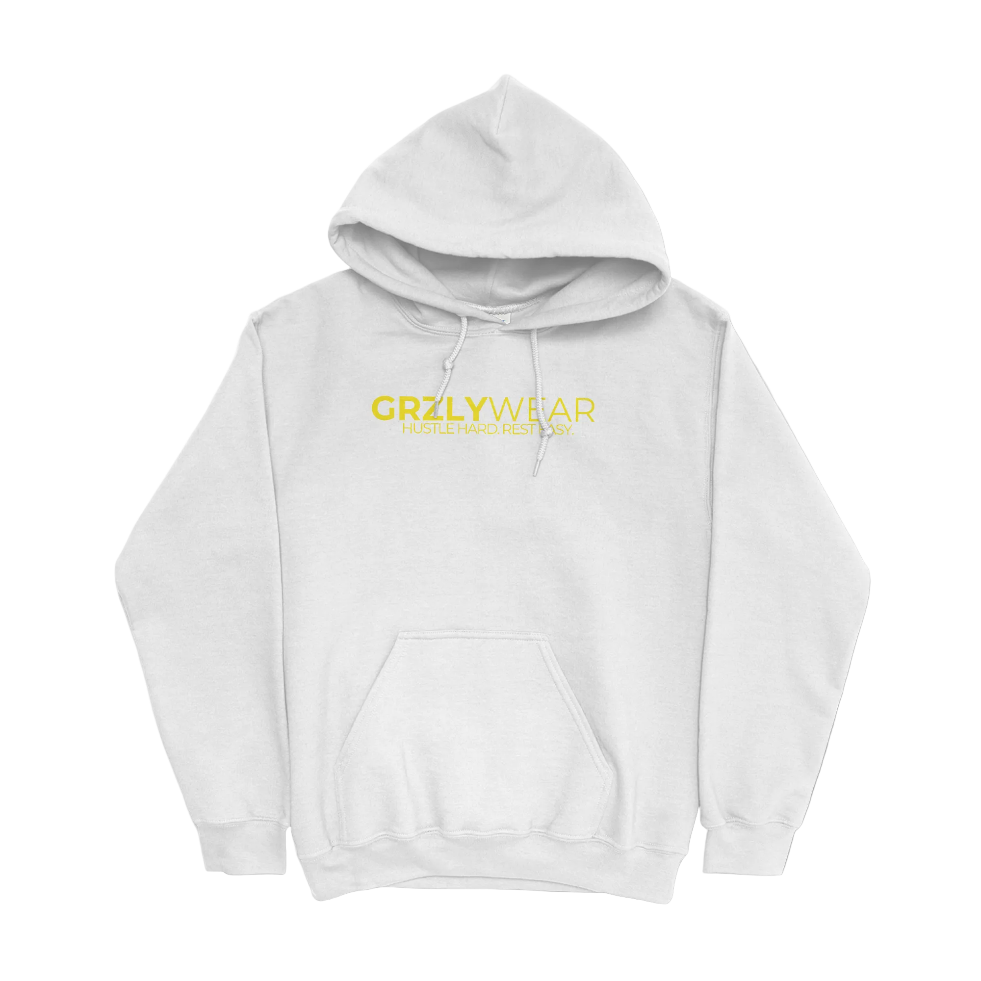 GRZLYWEAR ESSENTIAL HOODIE - Yellow Logo