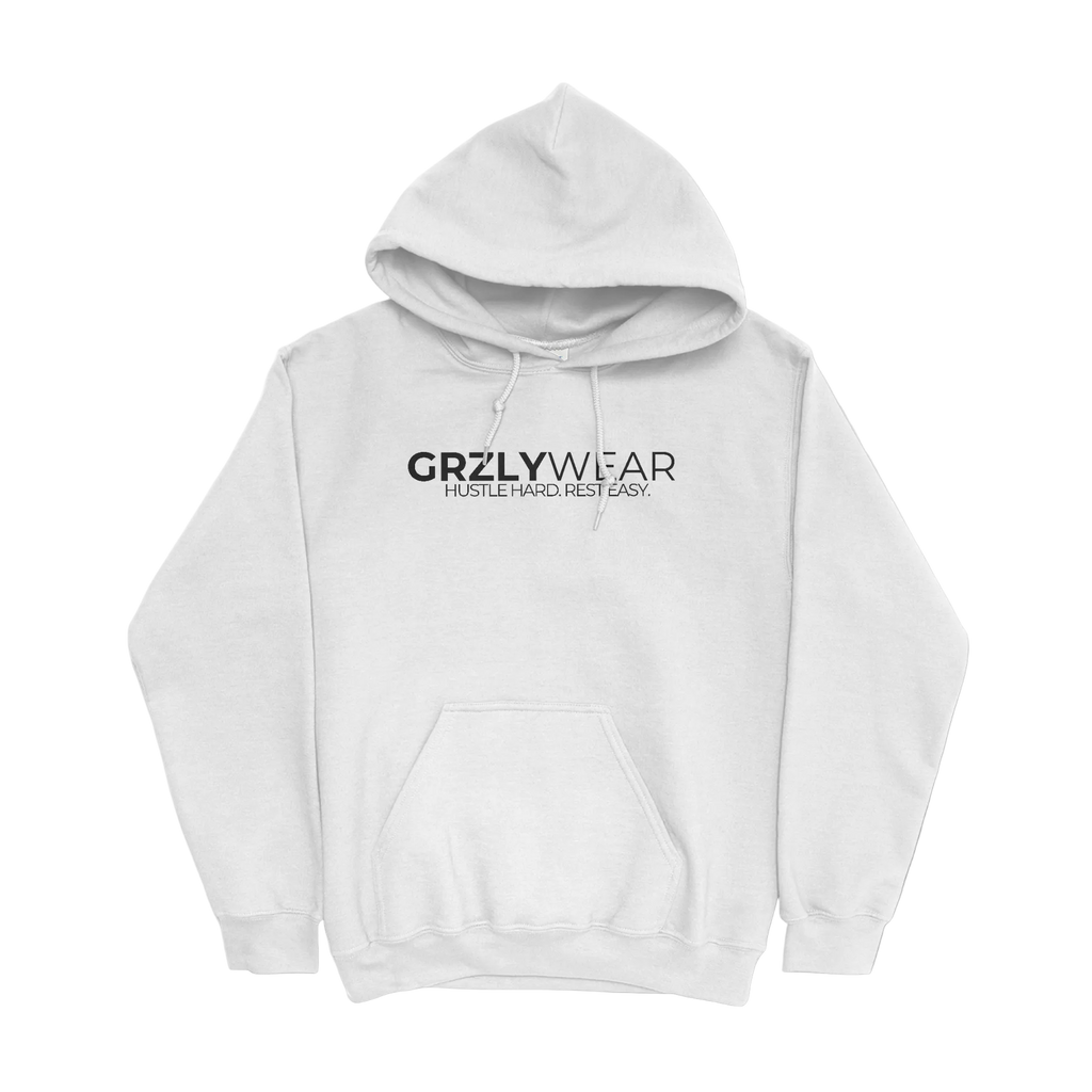 GRZLYWEAR ESSENTIAL HOODIE - Black Logo