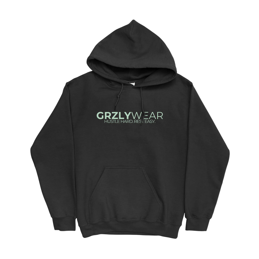 GRZLYWEAR Essential Hoodie - Green Logo