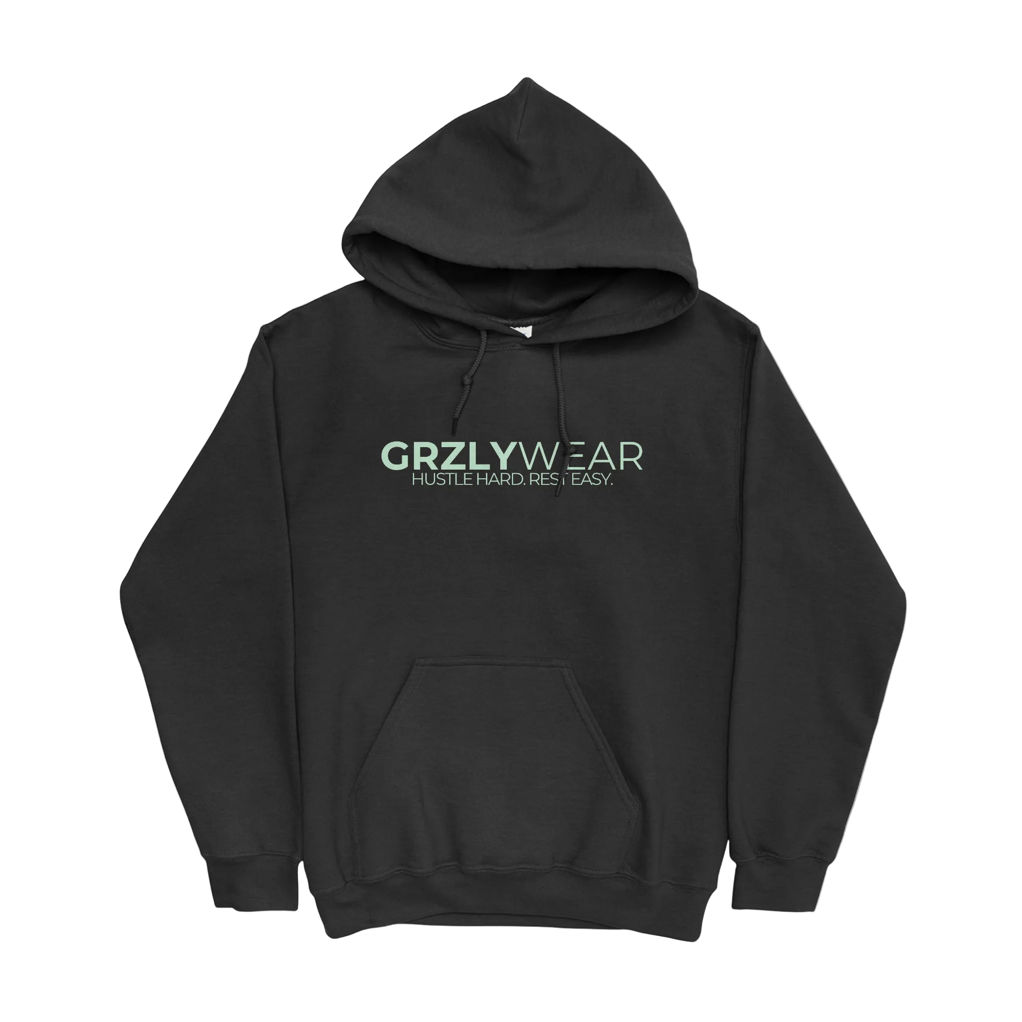 GRZLYWEAR Essential Hoodie - Green Logo