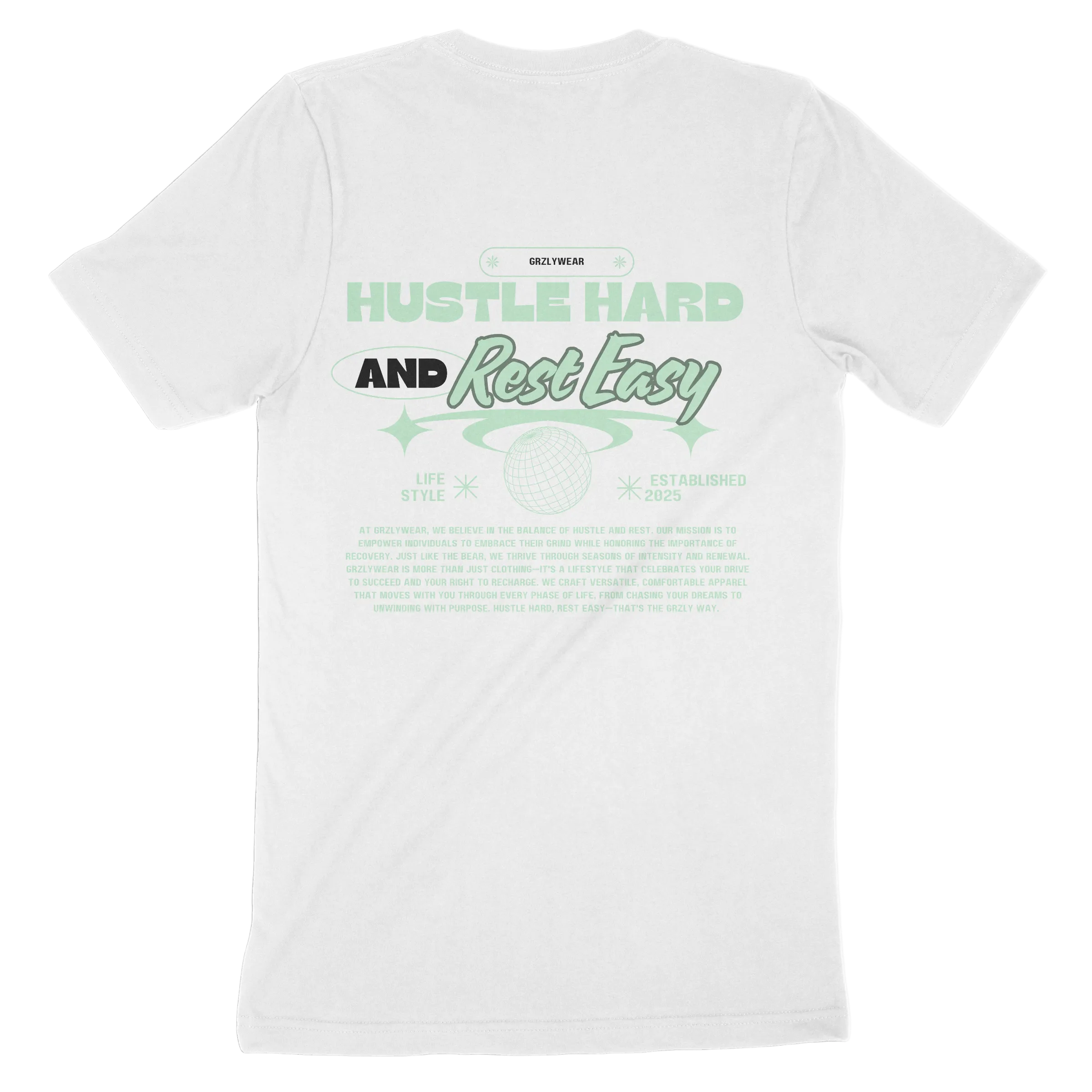 GRZLYWEAR Classic Premium Tee - Green Logo