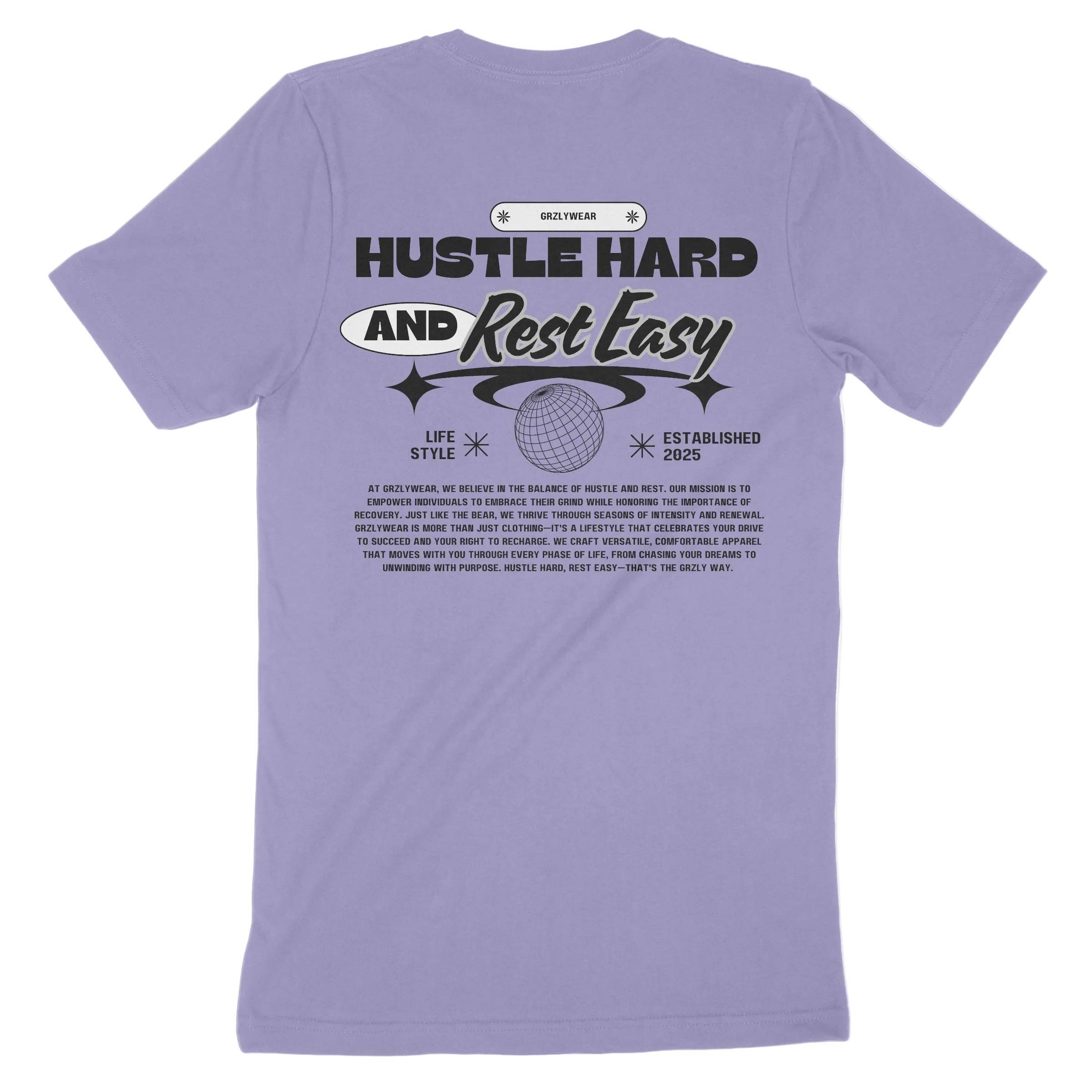 GRZLYWEAR Classic Premium Tee - Black Logo