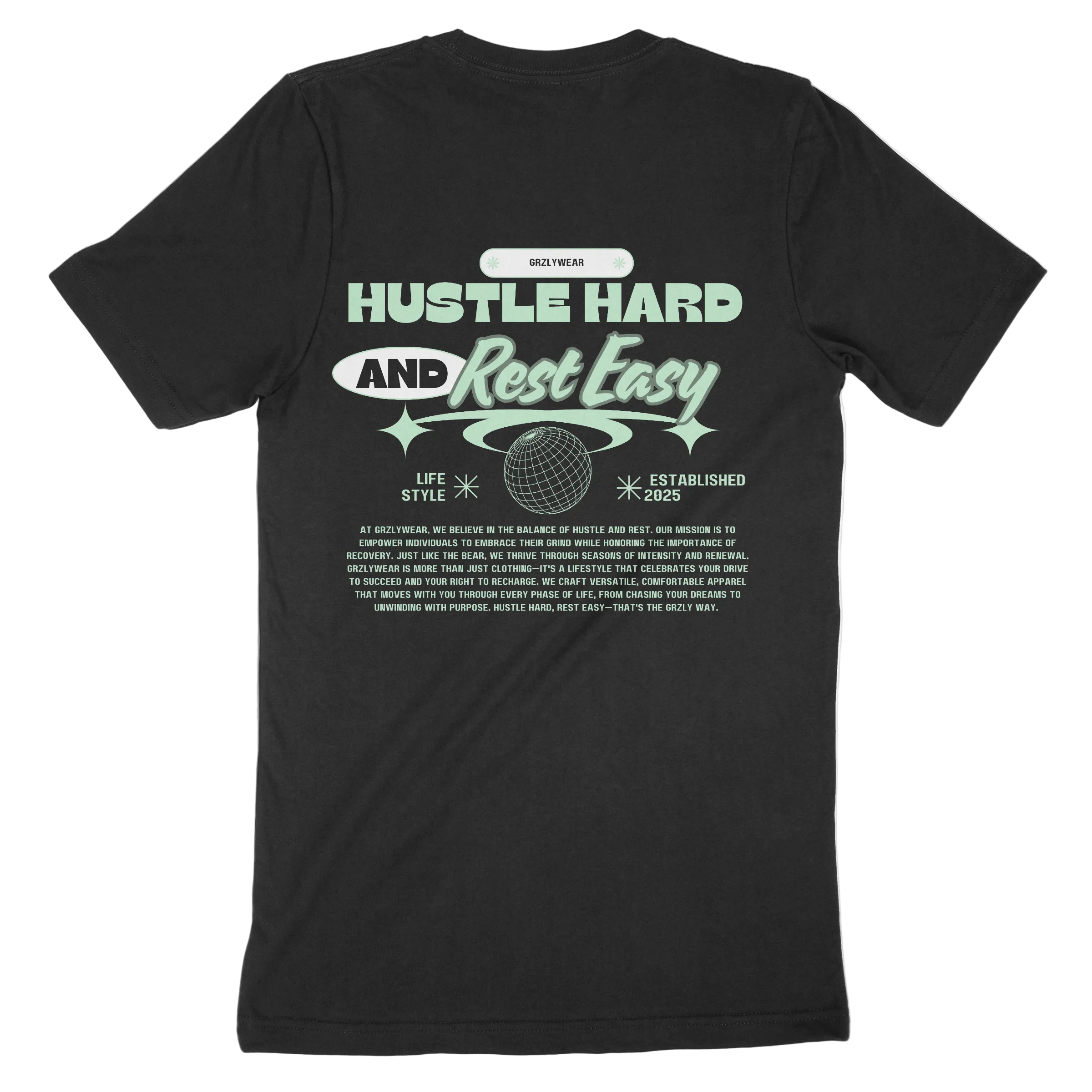 GRZLYWEAR Classic Premium Tee - Green Logo