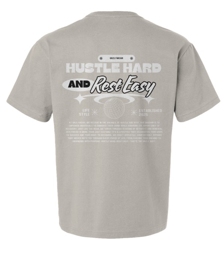 GRZLYWEAR ESSENTIAL PREMIUM TEE - White Logo