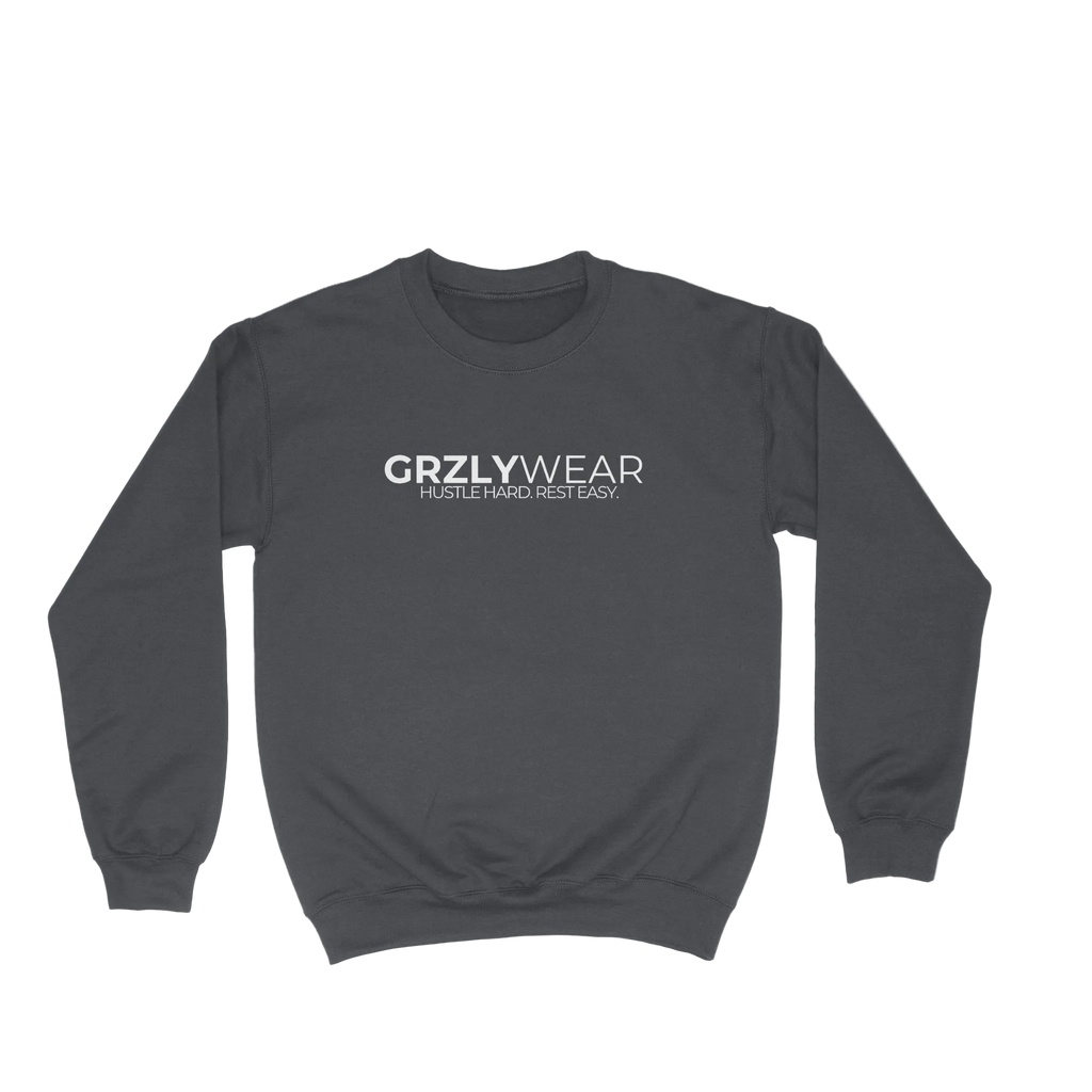 GRZLYWEAR CLASSIC CREWNECK - White Logo
