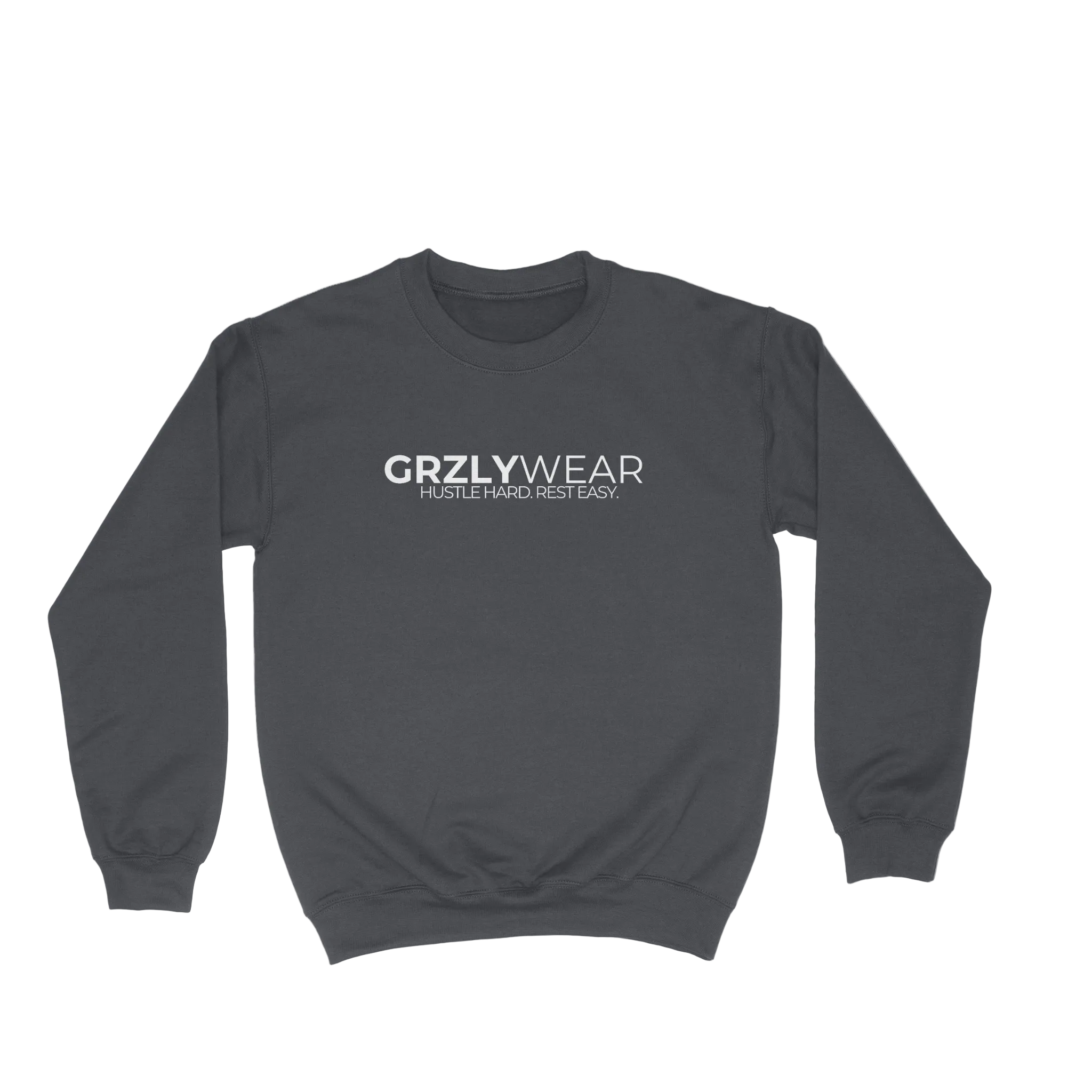 GRZLYWEAR CLASSIC CREWNECK - White Logo