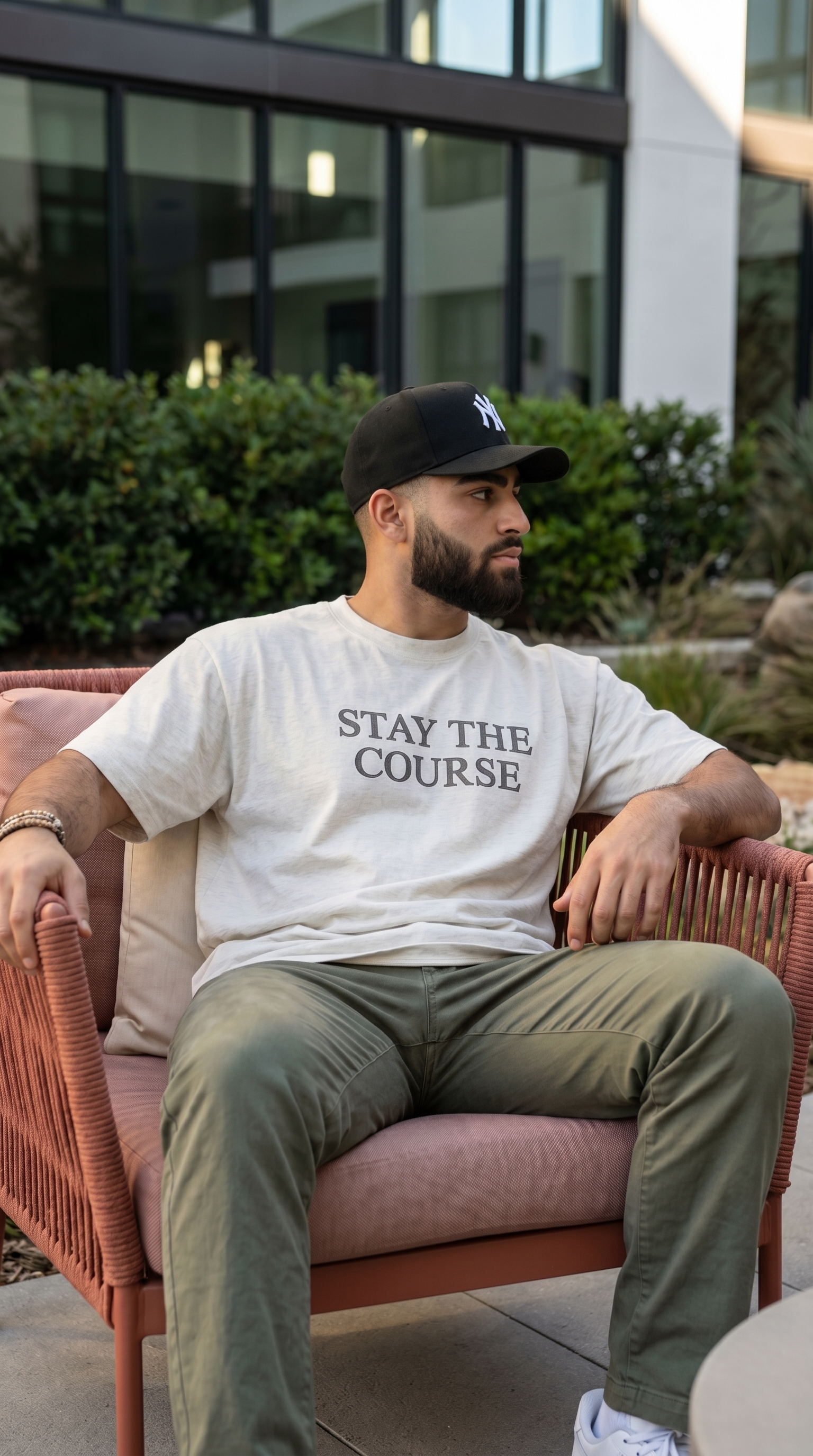 Stay the Course Tee - Black Print