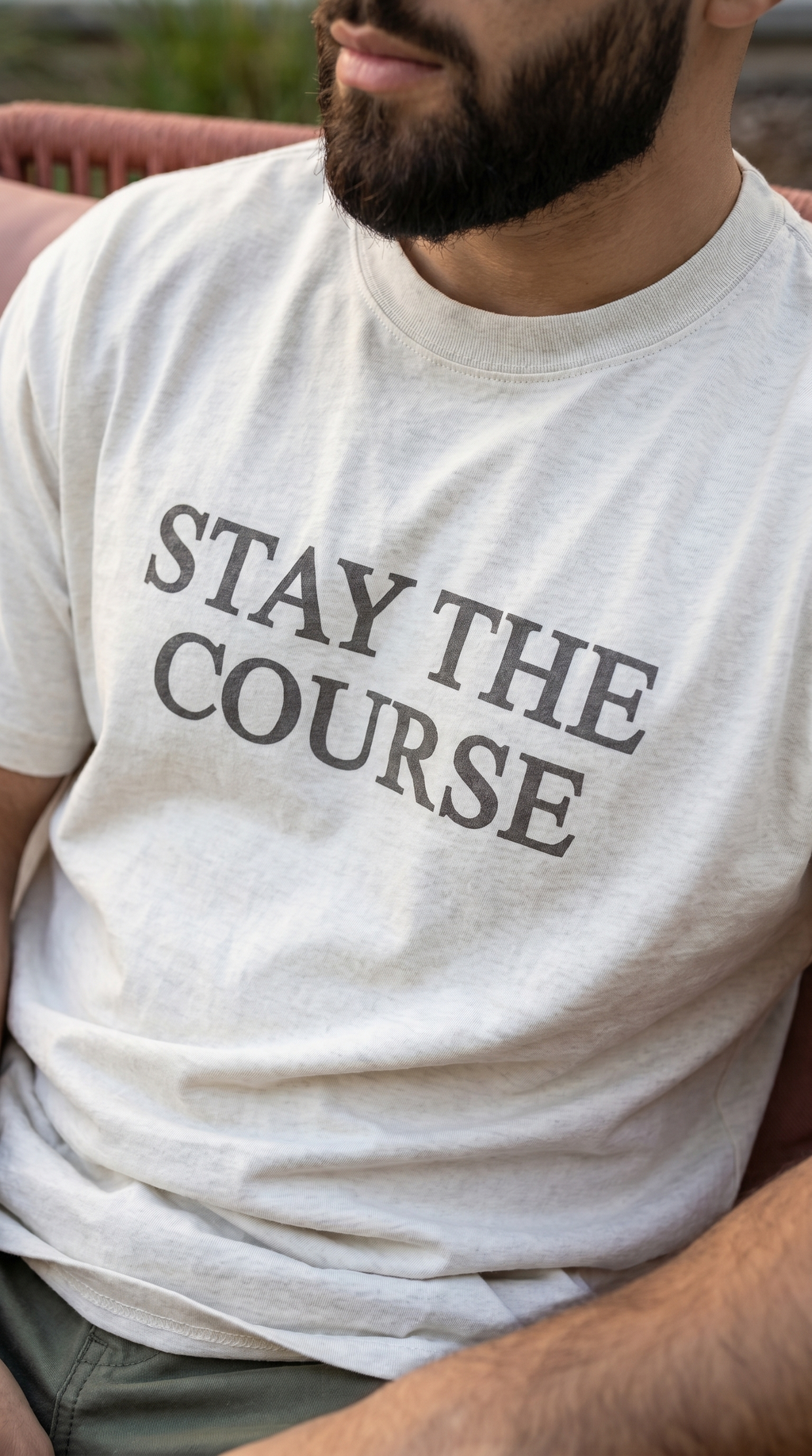 Stay the Course Tee - Black Print